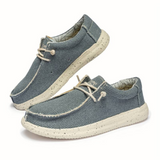 Herren Schnürschuhe mit strukturierter Oberfläche und kontrastierender Sohle in Blau