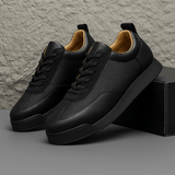 Herren Schnürsneaker mit Plateausohle in Schwarz