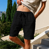 Herren Shorts mit Kordelzugbund und Seitentaschen in Schwarz