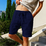 Herren Shorts mit Kordelzugbund und Seitentaschen in Marineblau