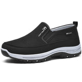 Herren Slipper mit Mesh-Oberfläche und Panelstruktur in Schwarz