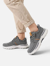 Herren Sneaker Mit Komfortabler Sohle in Grau