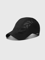 Herren Sport Cap Atmungsaktiv zum Laufen in Schwarz