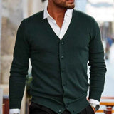 Herren Strickjacke in Dunkelgrün