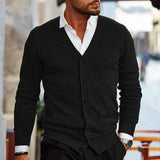 Herren Strickjacke in Schwarz