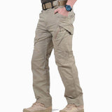 Felix | Herren Tactical Cargo Hose Outdoor Wandern Mehrtaschen Langbein in Khaki
