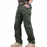 Felix | Herren Tactical Cargo Hose Outdoor Wandern Mehrtaschen Langbein in Grün