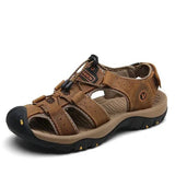 Herren Trekkingsandalen Mit Klettverschluss Für Outdoor in Dunkelbraun
