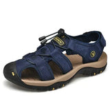 Herren Trekkingsandalen Mit Klettverschluss Für Outdoor in Blau