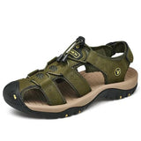 Herren Trekkingsandalen Mit Klettverschluss Für Outdoor in Grün