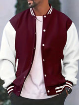 Herren Übergangsjacke Casual in Bordeaux