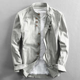 Herrenhemd Stil Relaxed Fit in Grau