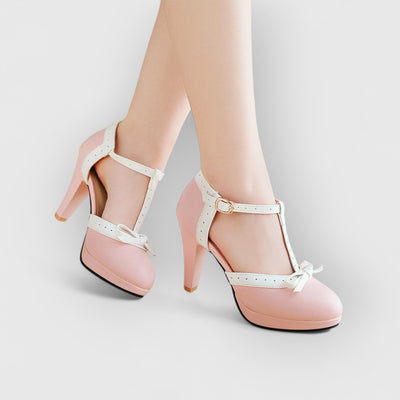 Nova | Orthopädische Retro-Heels mit Schleife