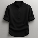 Fin | Herren Elegantes Hemd – Stilvolles Herrenhemd Elegant in Schwarz
