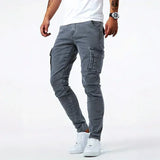 Darnic - Premium Stretch-Cargo-Jeans in Grau