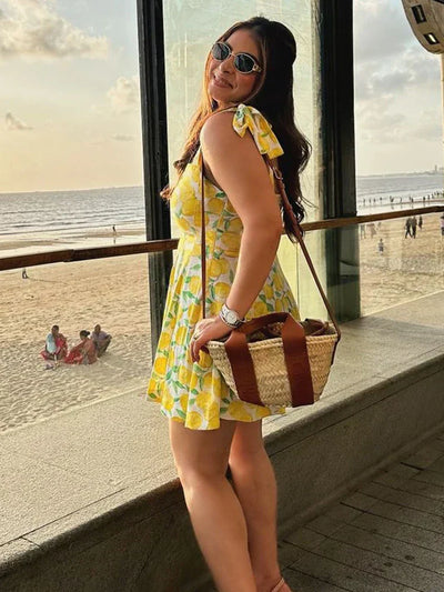 Hedda - Sommerkleid mit Zitronenmuster