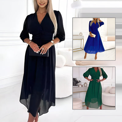 Aurea | Luftiges Kleid aus Seidenchiffon