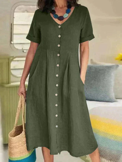 Adeline - Leinenkleid Damen Sommerlich