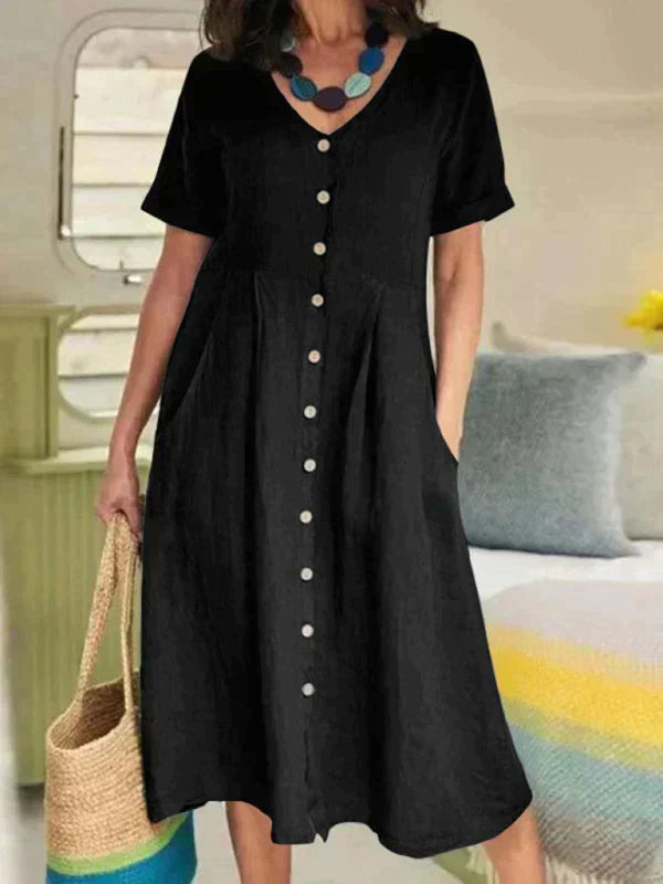 Adeline - Leinenkleid Damen Sommerlich