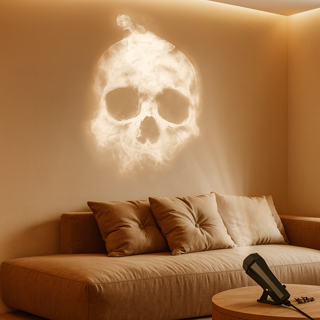 SpectraGlow Halloween Projektorlampe – USB LED Licht für Innenräume