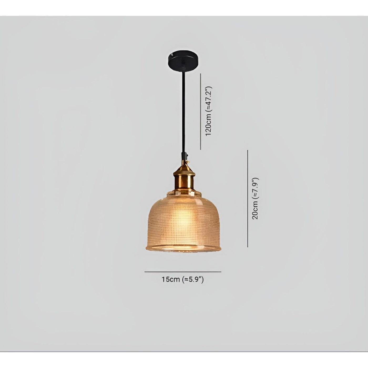 TransLux Light - Retro Glas Pendelleuchte