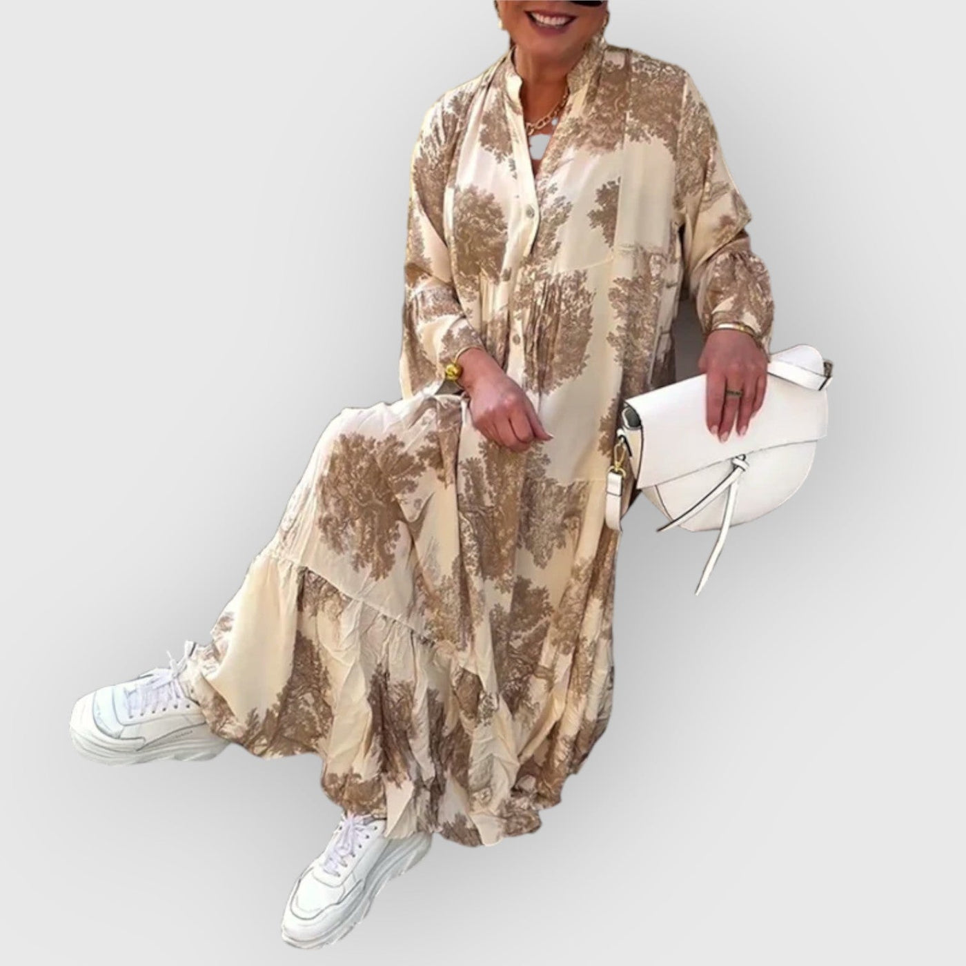 Linara – Fließendes Maxikleid