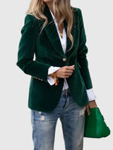 Daria - Strukturierter Blazer in Grün