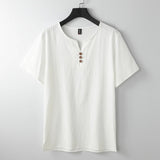 Leinen-T-Shirt mit Button-Down-Ausschnitt - Carter's in Weiß