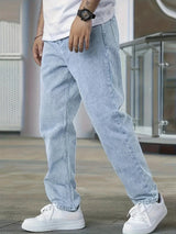 Eddie - Stilvolle Slim-Fit-Jeans für Herren in Hellblau