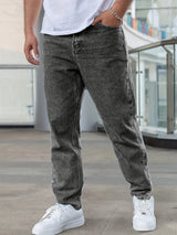 Eddie - Stilvolle Slim-Fit-Jeans für Herren in Grau