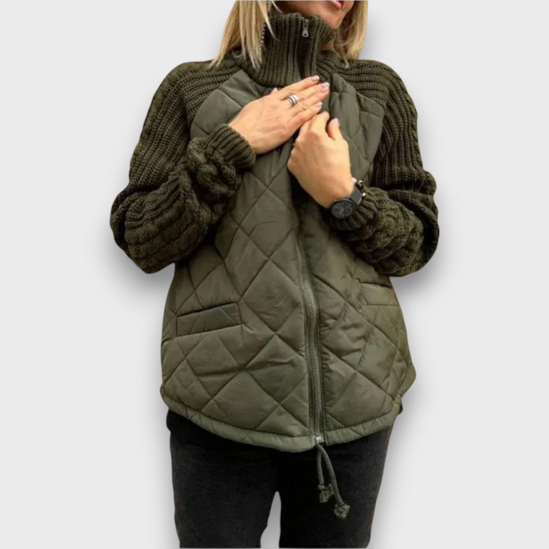 Ravinne – Steppjacke mit Strickärmeln