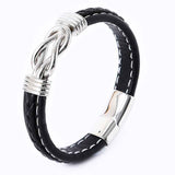 Infinity Armband Herren in Schwarz