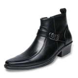 Klassische Leder-Herrenstiefel - Felix in Schwarz