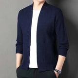 Jacquard Blazer Herren in Marineblau