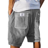 Jasper | Herren Cord Shorts mit elastischem Bund in Grau