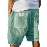 Jasper | Herren Cord Shorts mit elastischem Bund in Grün