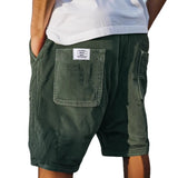 Jasper | Herren Cord Shorts mit elastischem Bund in Dunkelgrün