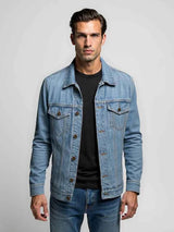 Jeansjacke Herren in Blau