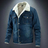Jeansjacke Mit Futter in Dunkelblau