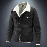 Jeansjacke Mit Futter in Schwarz