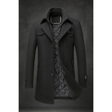 Josef | Herren Elegante Winterjacke Langarm in Schwarz