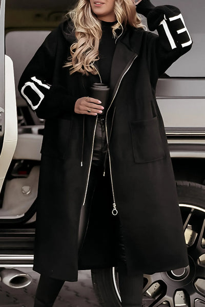 Lana Kapuzen-Strickmantel