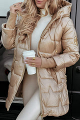 Damen Casual Jacke | Kapuzenjacke | Weiche Stoffqualität | Alltag & Freizeit in Champagne