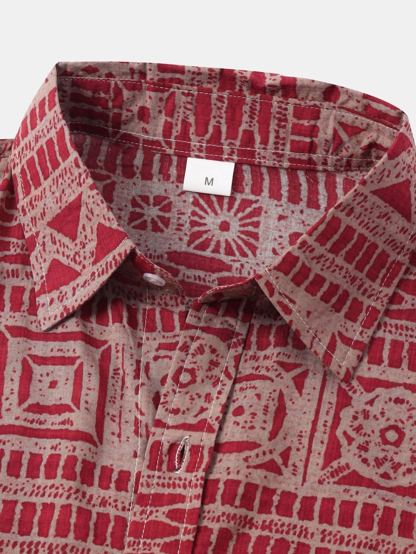 Shirt mit Tribal-Muster und Buttonfverschluss