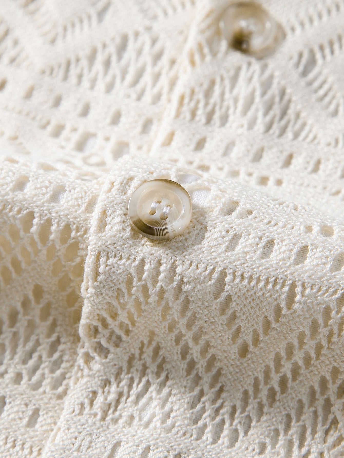 David | Transparente Häkelshirt mit Ethno-Muster