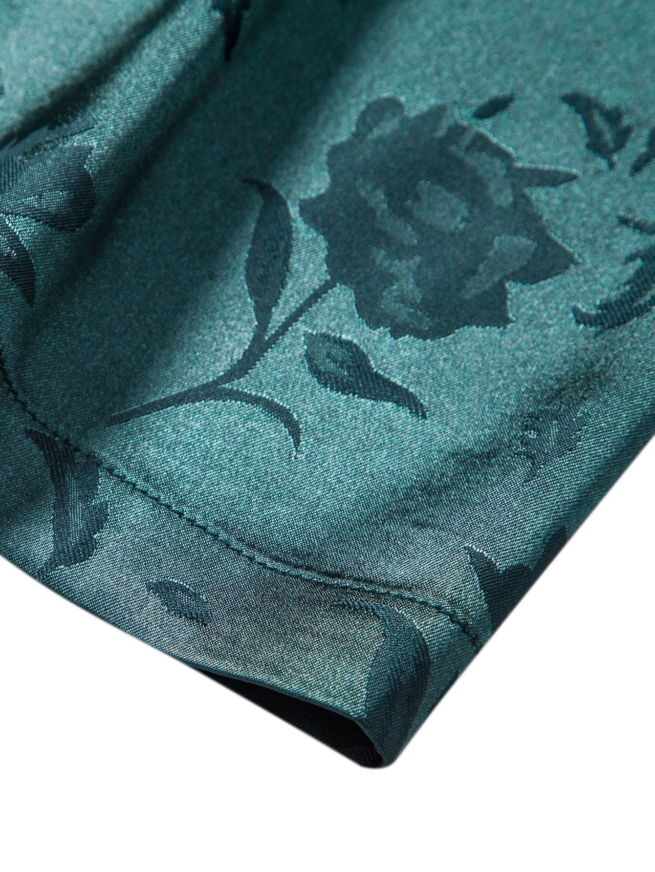 Geblümtes Satinhemd aus Satin