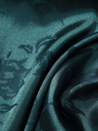 Geblümtes Satinhemd aus Satin