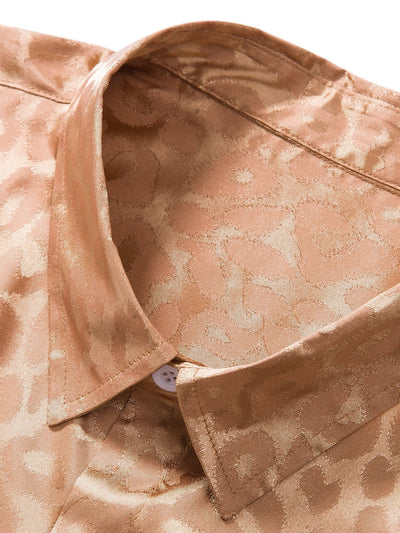 Leopardenhemd aus Satin
