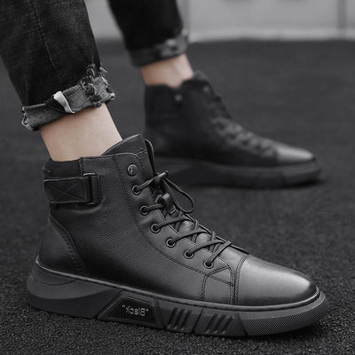 Kai - Schwarze Herren Lederstiefel