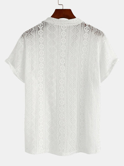 Geometrisches kubanisches Hemd